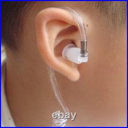 100 Detachable Acoustic Tube Clear Color With Earbuds For Radio Earphone Headset