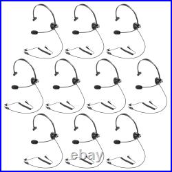 10 Pack Elastic Adjustable Single Muff Headphone for Kenwood NX-320E2 NX-3220E2