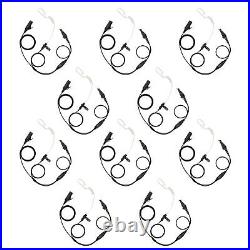 10 pack New Quality Covert MIC Acoustic 2-Wire Earpiece for Kenwood NX-3200