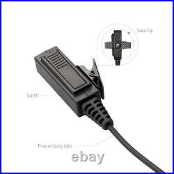 10 pcs Adjustable Flex 2-Wire Earpiece Lapel PTT for Motorola CP200 CP200D SP50