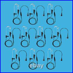 10 pcs Store Radio 2-Wire Clear Coil Tube Earpiece for Motorola CLS1410 RDM2020
