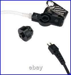 10pcs Earpiece Surveillance Headset with Mic for 2 Pin Motorola Two Way Radio