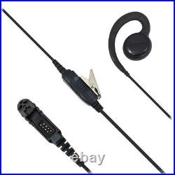10xC-Shaped Earpiece with PTT Mic for Motorola Radios XPR3300, XPR3500e, MTP3550