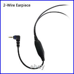 10x Acoustic 2-Wire PTT Earpiece for Hytera Radios PD355LF, PD368, BD302i, TD360
