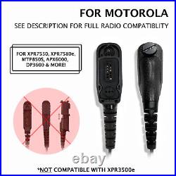 10x Acoustic (2-Wire) PTT Earpiece for Motorola Radios DEP570 XPR3500 MTP3550