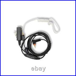 10x Acoustic Tube 2-Wire Earpiece with PTT Mic for Motorola Radios SL3500 SL7580e