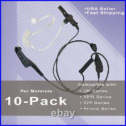 10x Clear Acoustic PTT Earpiece for Motorola Radios APX900 7000 XPR7580e XPR7550