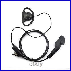 10x D-Shaped Earpiece Headset with PTT for Hytera 2-Way Radios PT560, PD700, PD780