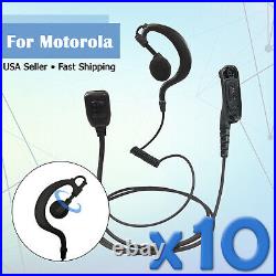10x Swivel Earpiece with PTT Mic for Motorola Radios XPR7550e, XPR7580, MTP850S