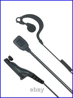10x Swivel Earpiece with PTT Mic for Motorola Radios XPR7550e, XPR7580, MTP850S
