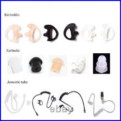 200PCS Walkie Talkie Beige Silicone Earloop Earmolds For Radio Earpiece Earphone