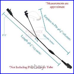 20x Acoustic Tube 2-Wire PTT Earpiece for Hytera Radios PD700 PD702 D782G PD78X