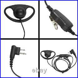 2Pin Style Earpiece For PR400 CP200 CP200XLS CP200D EP450 portable radio 10X
