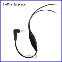 5xAcoustic Tube PTT Earpiece (2-Wire) for Hytera Radio PD355 PD360 PD365LF BD352