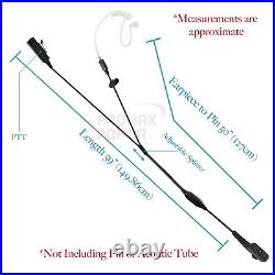 5x Acoustic (2-Wire) Tube PTT Earpiece for Hytera Radios PD700 PT560 PD792EX