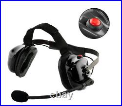 Black Noise Cancelling Headset with PTT for Motorola Radios XPR3500, DP3441, XiR