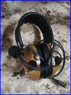 C3 Comtac-III Military Tactical Headset Headphone Brown Noise Reduction For TCA