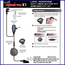 Earphone Connection STINGRAY Quick Release Earpiece for Kenwood NX TK (See List)