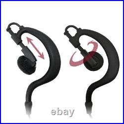 G-Shape Earpiece Headset with PTT Mic for Motorola Radios XPR3300, XPR3500e, DP260