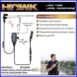 HAWK Police Quick Release Earpiece for Motorola XPR3000, XPR3300, XPR3500