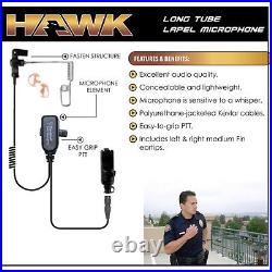 HAWK QR Police Lapel Mic Earpiece for Motorola Saber 1 2 3 I II III / Astro