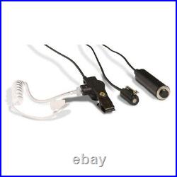 Kenwood Khs-9Bl Three-Wire Lapel Mic With Earpiece, Black