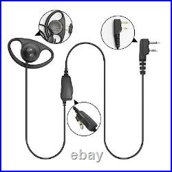 Lot10 D Style Shape Earpiece mic For IC-F4000 F4001 F4002 F4003 F4011 Radio