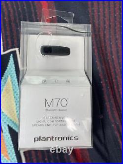 NEW Plantronics M70 Bluetooth Headset Black Streams Music Media