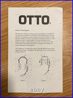 OTTO Noise Cancelling Headset for 2-way Radio with Push-in Talk Switch