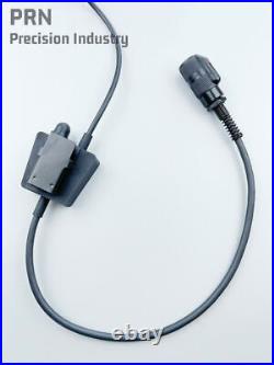 PRN 6PIN E-SWTICH EPTT TASC Earphone Headset Black Plug for PRC148 PRC152 Radio