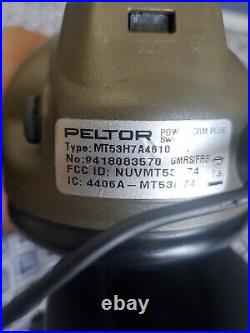 Peltor PowerCom PLUS MT53H7A4610-GN Two-Way Radio Headset Fully Functional