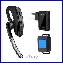 Retevis Bluetooth Earpiece Walkie Talkie Headset with Wireless Finger PTT
