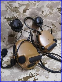 TCA Comtac III Headset Military Earphone Fast Helmet Version For PRC 152 Radio