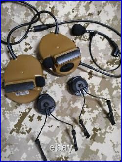 US Comtac-III C3 Tactical Communication Headset Helmet Noise Reduction Earphone