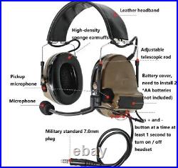 US Comtac III Headset Noise Reduction Headset For TCA PRC148 152 MBITR