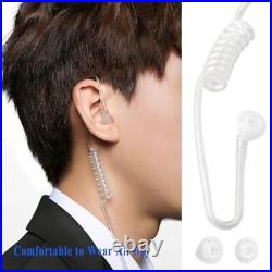 Wireless Headset with Clear Acoustic Tube Earpiece and 2 Pin Dongle, Wireless