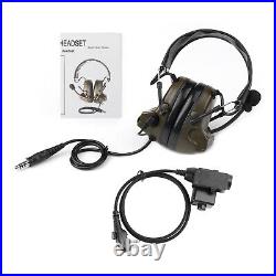 Z Tactical H50 Headset 6Pin U94 PTT For HYT TC-600 PD415 PD500 PD505 PD560 PD565