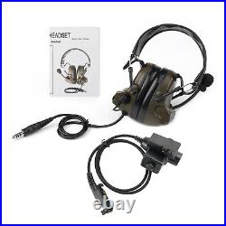 Z Tactical H50 Headset 6-Pin U94 PTT For Hytera HYT PD662 PD665 PD680 X1E X1P