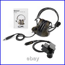 Z Tactical H50 Headset 6-Pin U94 PTT For Hytera HYT PD662 PD665 PD680 X1E X1P